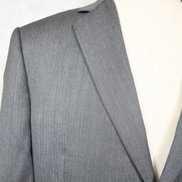 PRISTINE Brooks Brothers Custom Made Gray Fine Herringbone Wool Suit 44Xl 38W - Picture 2 of 11